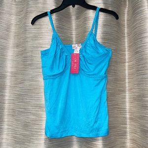 Women Blue Sleeveless Top/ Tank Top Size L